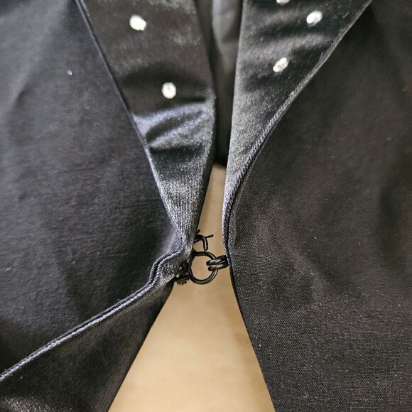 Weissman Ivy Sky child large dance vest black with rhinestones - Picture 3 of 7